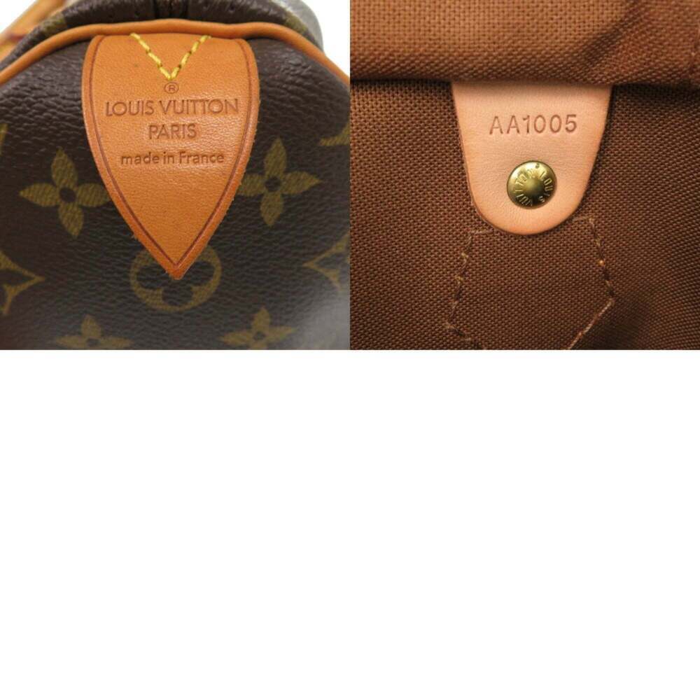 LOUIS VUITTON Authentic Brown Monogram Speedy 35 Bag - Picture 10 of 10